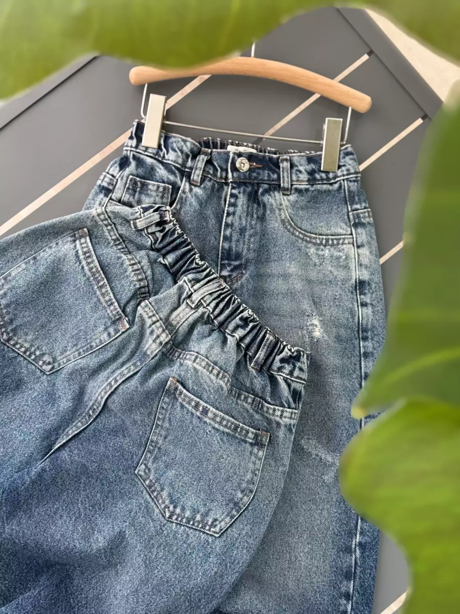 شلوار واید بگ زاپدار (21035)