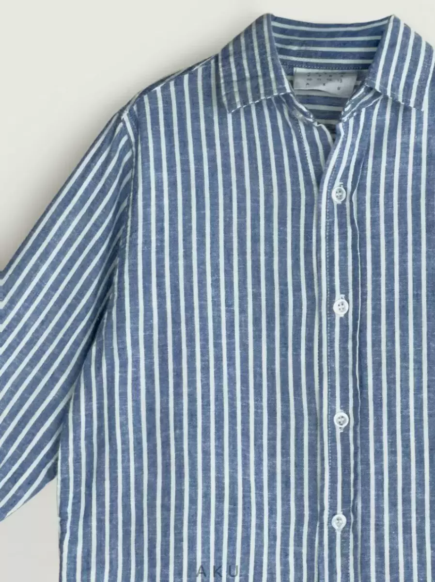 پیراهن راه راه درشت