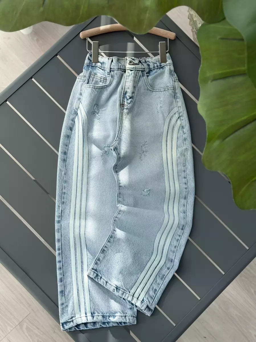 شلوار بگ نواری 13