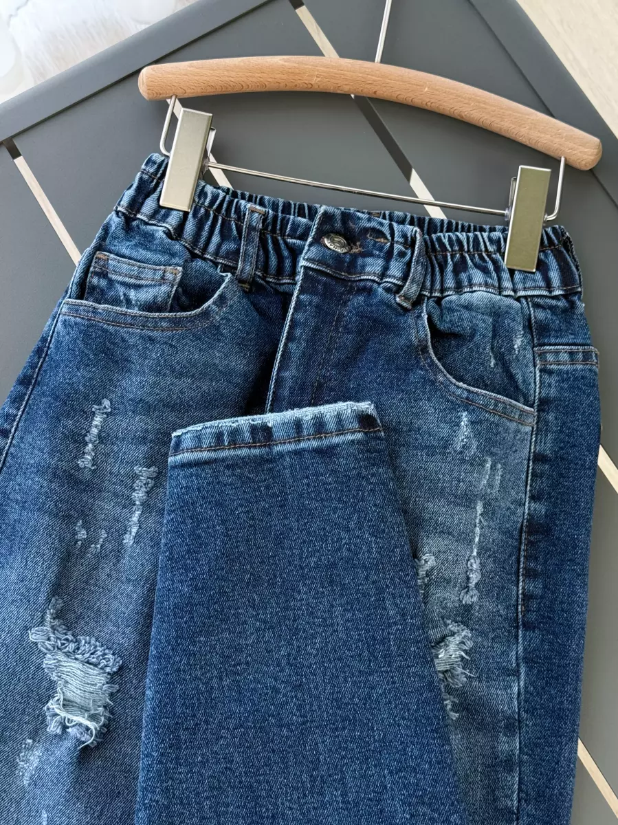 شلوار مام فیت زاپدار 1