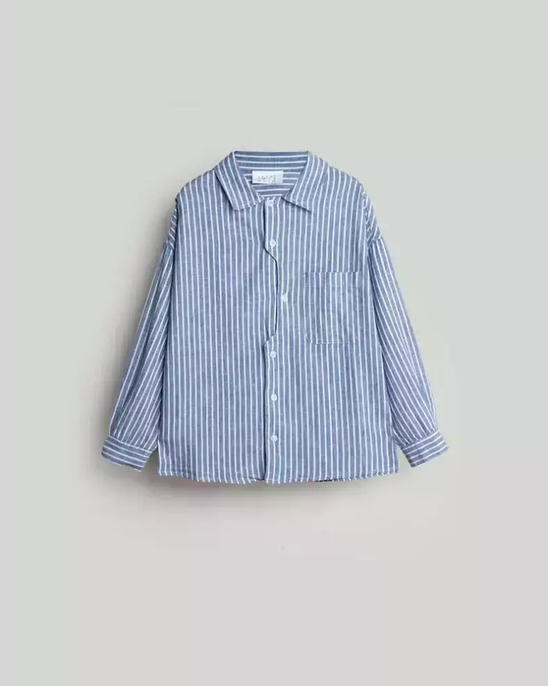 شومیز راه راه درشت