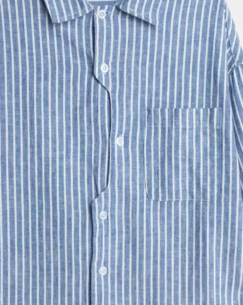 شومیز راه راه درشت