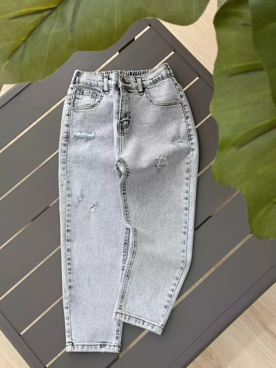 شلوار مام فیت زاپدار 1