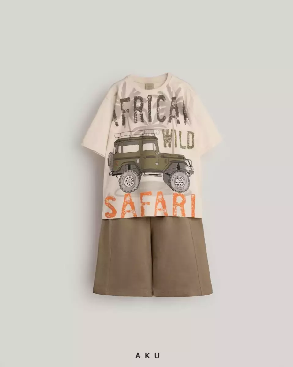 دوتیکه چاپی آستین کوتاه