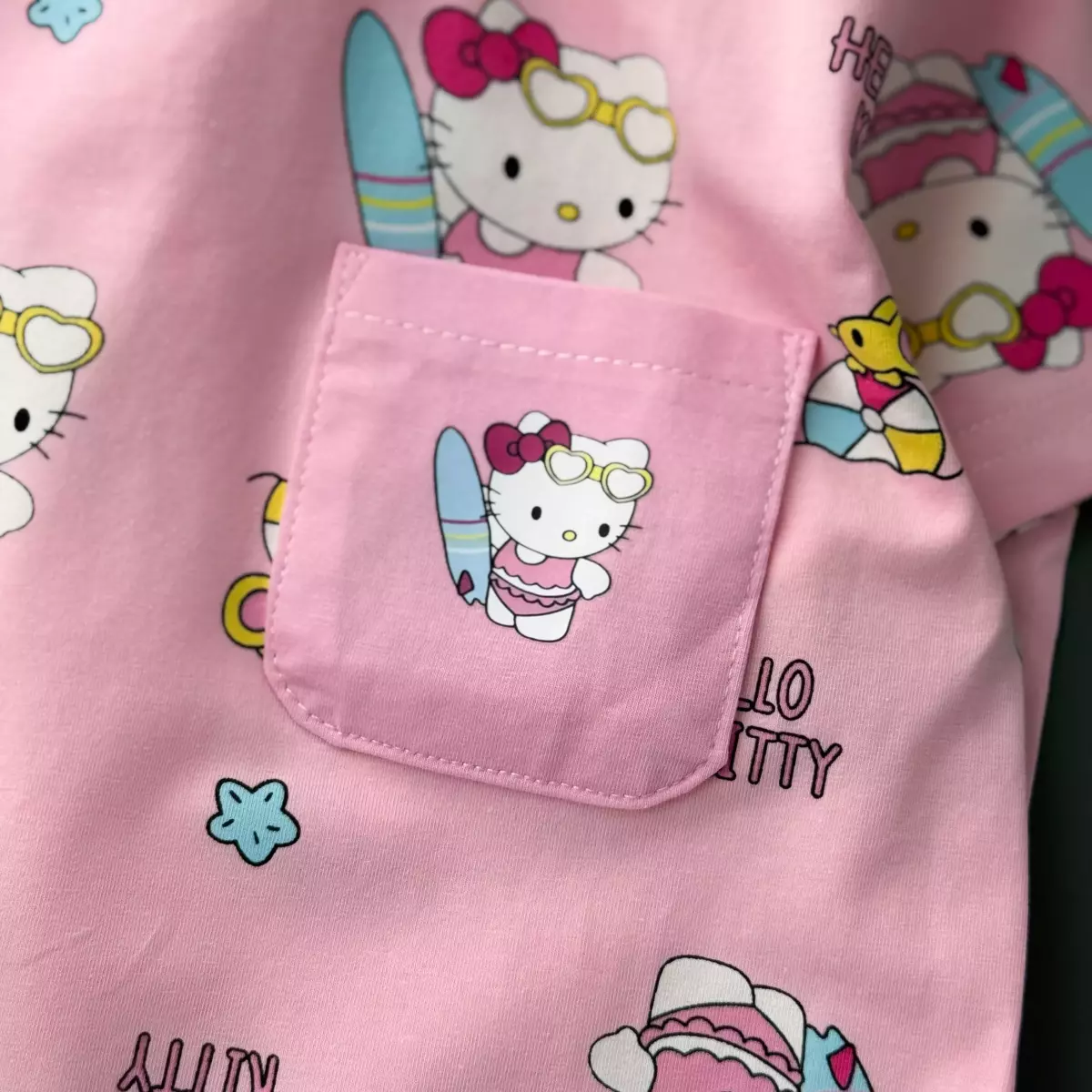 ست چینی جیبدار Hello kitty