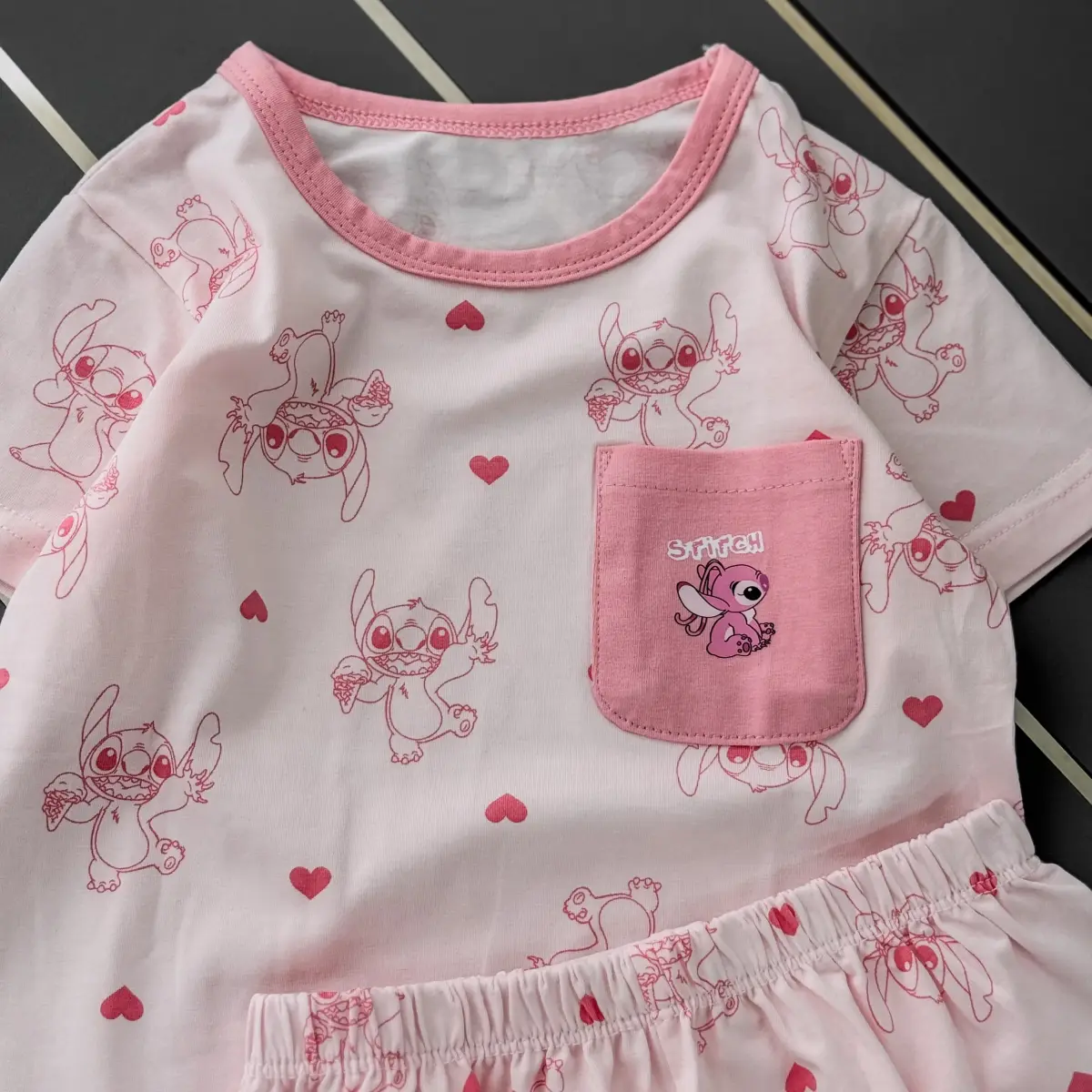 دو تیکه وارداتی جیبدار Stitch