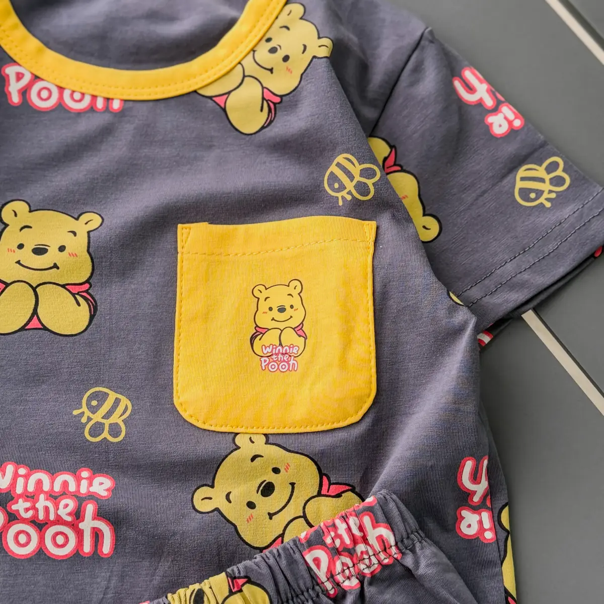 دو تیکه وارداتی جیبدار Pooh