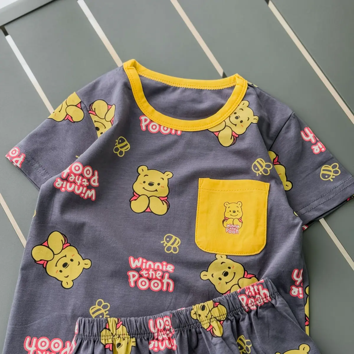 دو تیکه وارداتی جیبدار Pooh